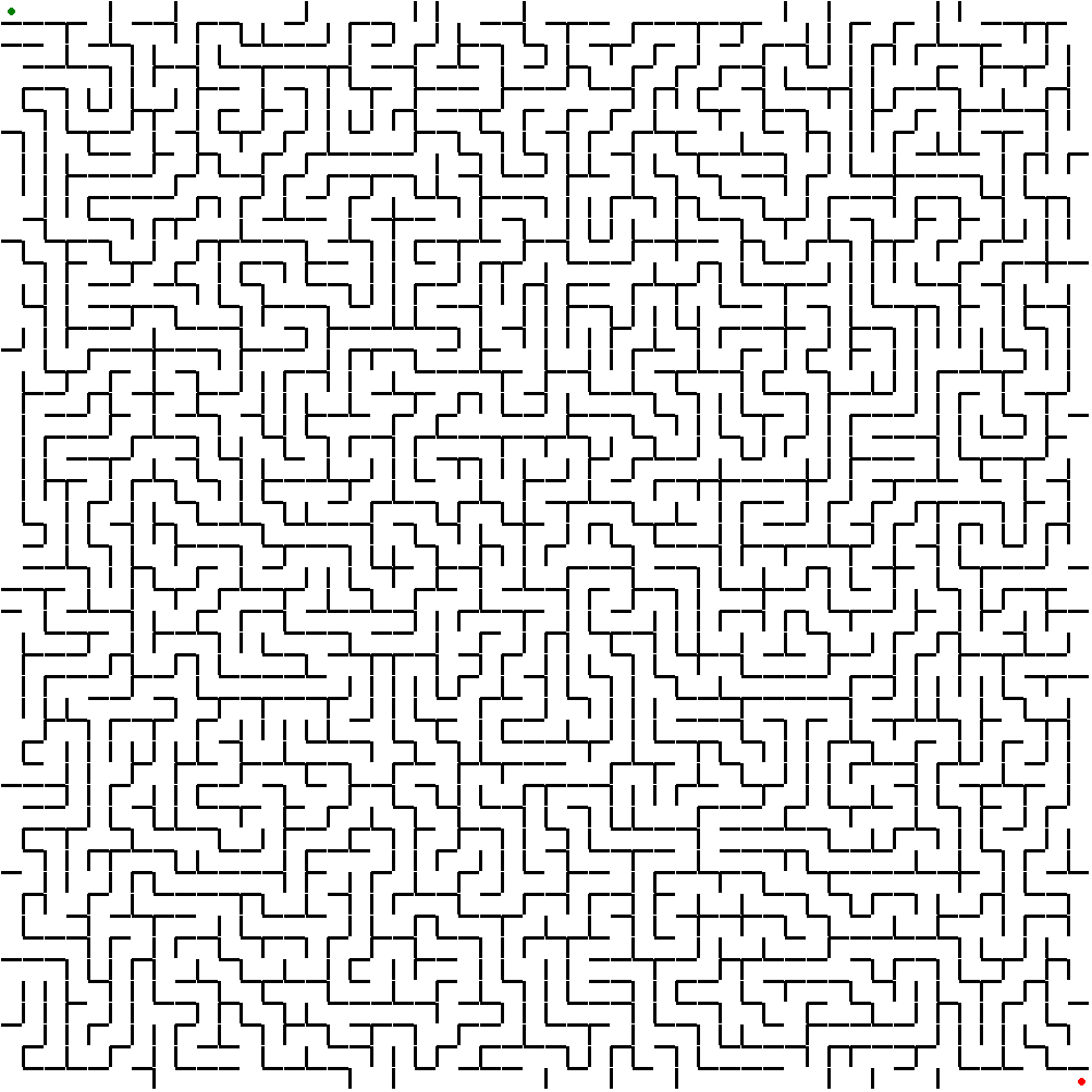 50x50 Weightless Maze